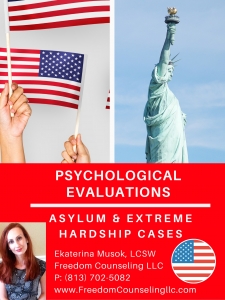 Immigration evaluations psychological vaca asylum extreme hardship Tampa Florida lawyers immigration